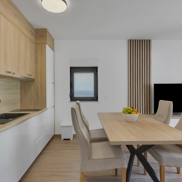 Kitchen, Apartmani Lux in Tučepi, Apartments Lux in Tučepi with sea view, elevator, and garage, Dalmatia - Croatia Tučepi