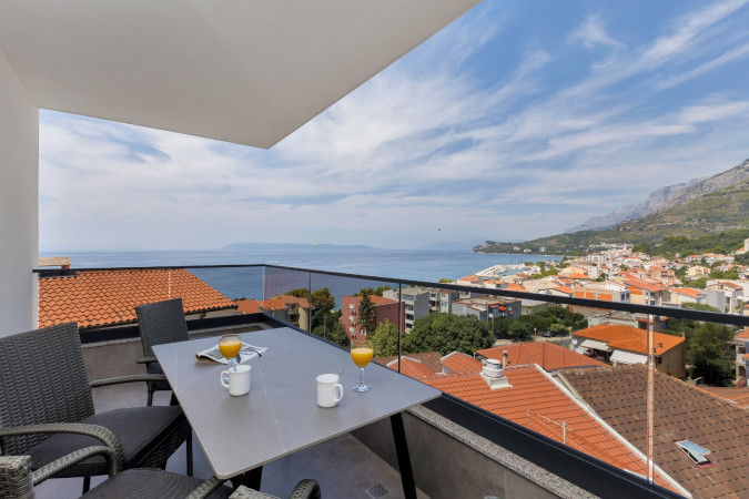 Apartment 4+2, Apartments Lux in Tučepi mit Meerblick, Aufzug und Garage, Dalmatien - Kroatien Tučepi