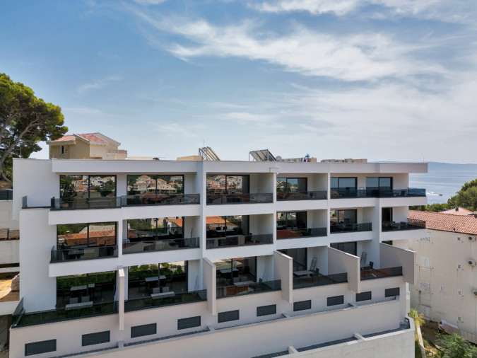 Au&szlig;enbereich, Apartments Lux in Tučepi mit Meerblick, Aufzug und Garage, Dalmatien - Kroatien Tučepi