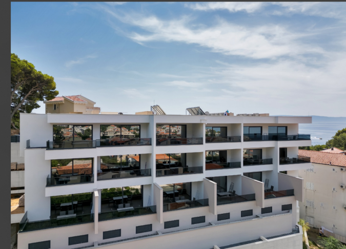 Studio Apartment 2+1, Apartments Lux in Tučepi mit Meerblick, Aufzug und Garage, Dalmatien - Kroatien Tučepi