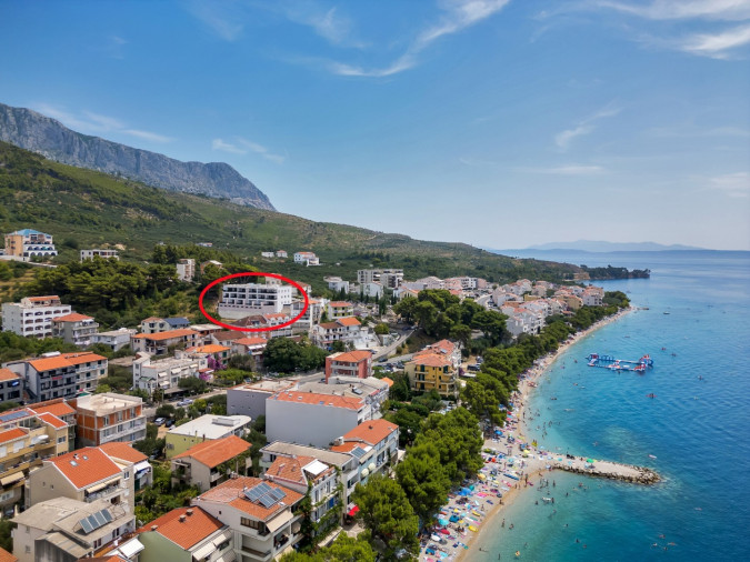 Au&szlig;enbereich, Apartments Lux in Tučepi mit Meerblick, Aufzug und Garage, Dalmatien - Kroatien Tučepi
